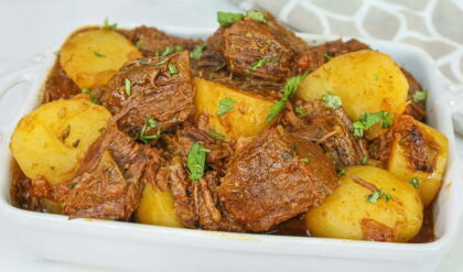 Receita de Picadinho de Carne com Batatas