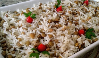 Arroz com Lentilha